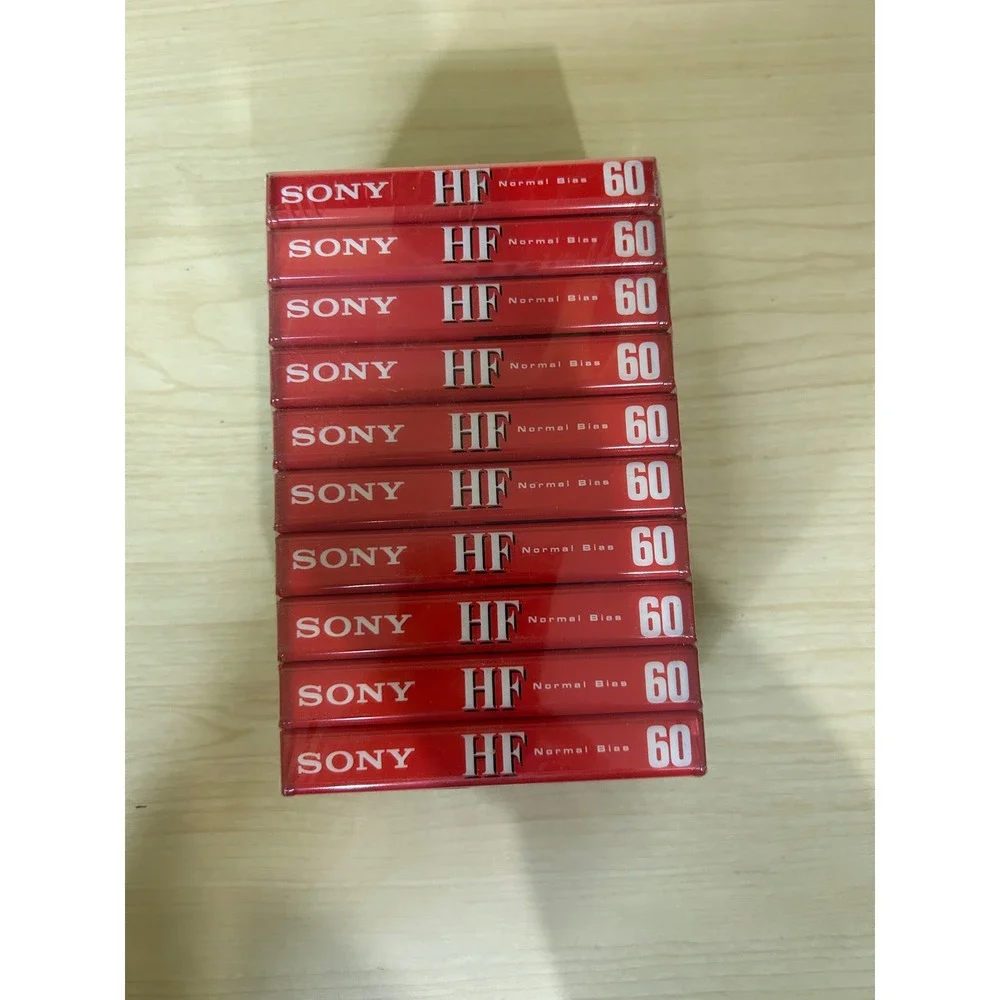 Sony HF 60 High Fidelity Normal Bias Type I Audio Cassette Tapes 10 Pack C-60HFC